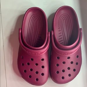 Maroon Crocs